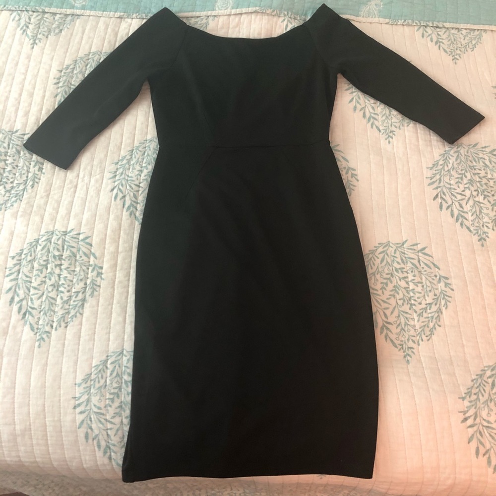 Black midi cocktail dress - Picture 2 of 2